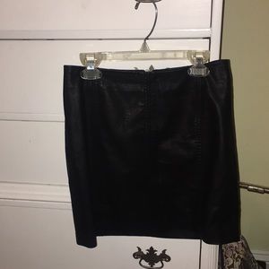 Free People Vegan Leather Skirt